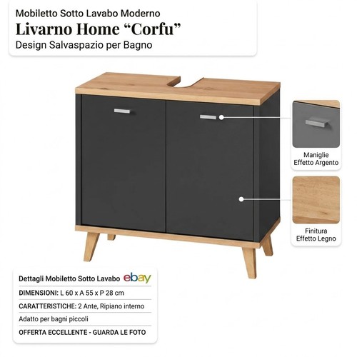 Mobiletto sottolavabo bagno - da,